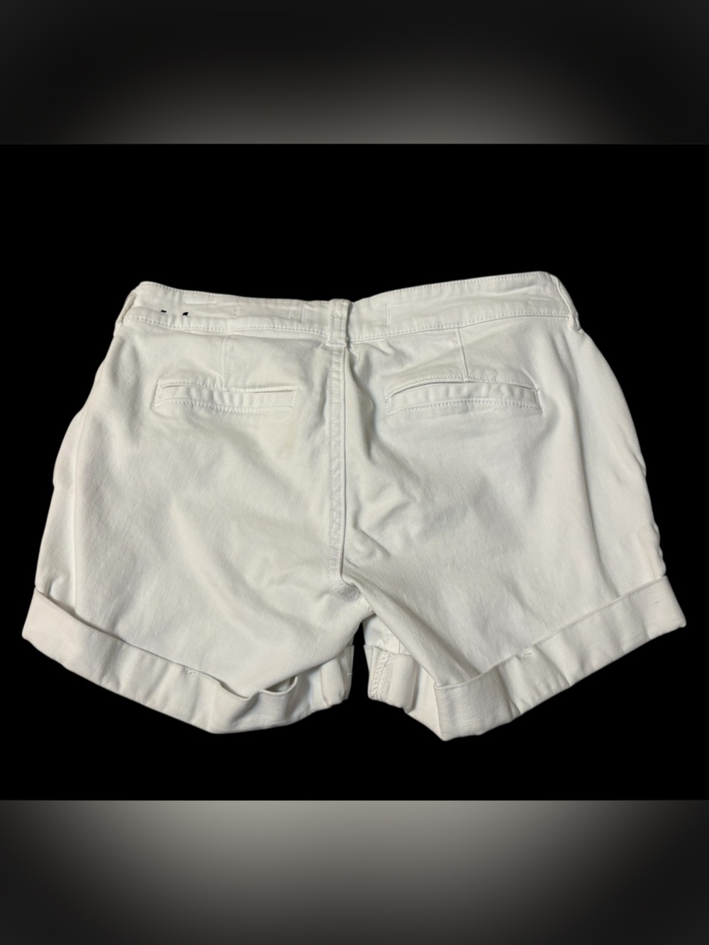 Hollister Juniors White Midrise Denim Shorts, Size 3, W26